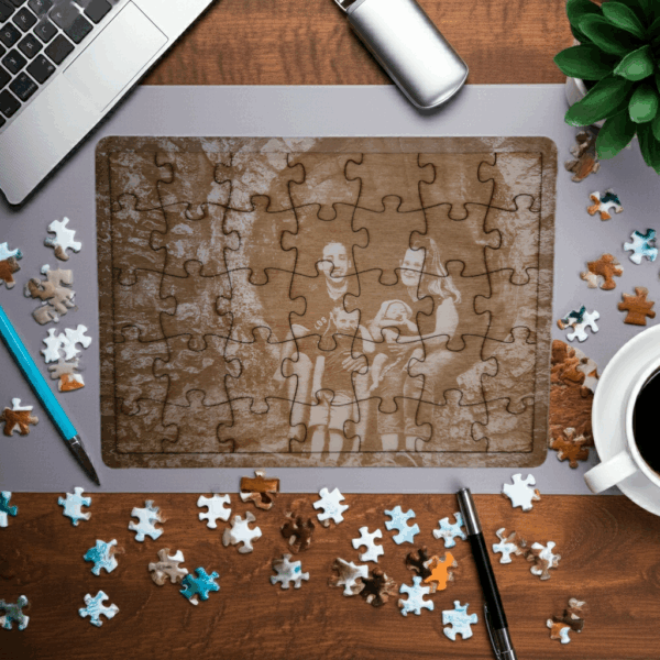 Persoonlijke puzzel - gegraveerd met eigen foto - Afbeelding 2