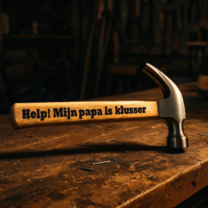 Persoonlijke Hamer – Gegraveerd met Jouw Eigen Tekst!