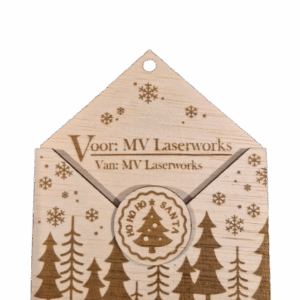 Unieke Houten Enveloppen - Persoonlijke Touch voor je Kerstboom