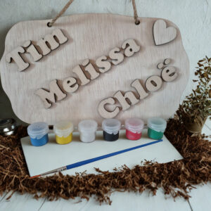 Creatief Bordje: Schilder je Naam met Fun!