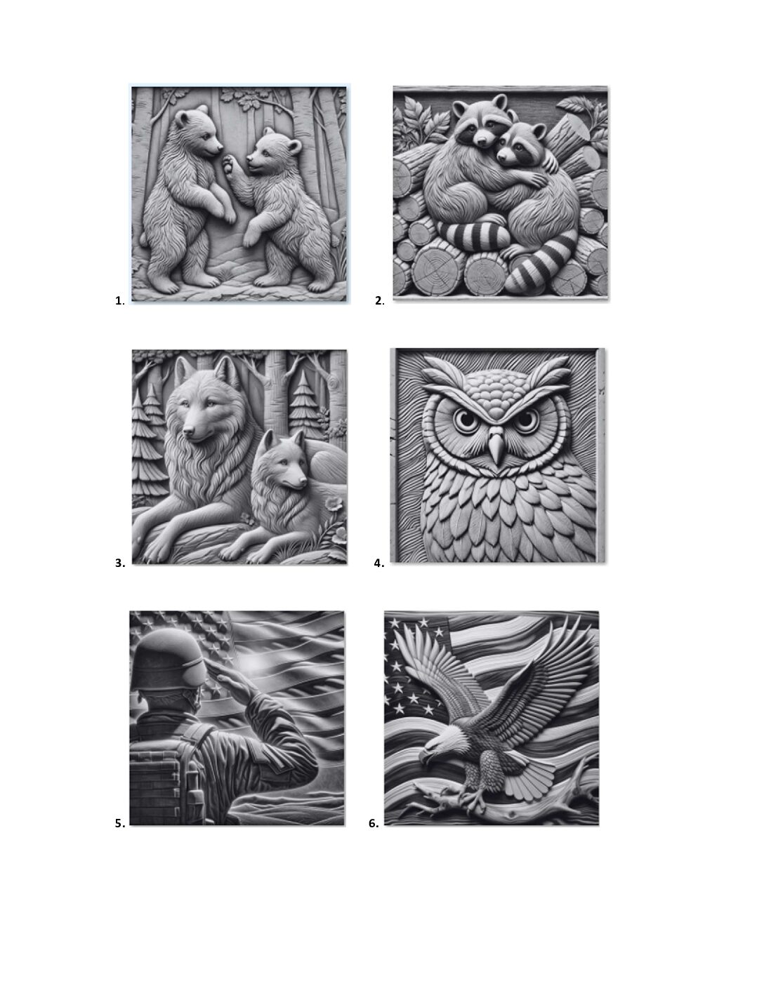 3D plaatje op witte Keramische Tegel - Afbeelding 4