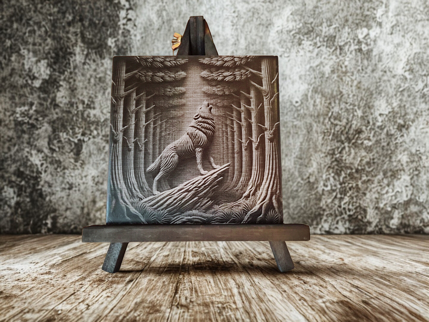 3D plaatje op witte Keramische Tegel - Afbeelding 3