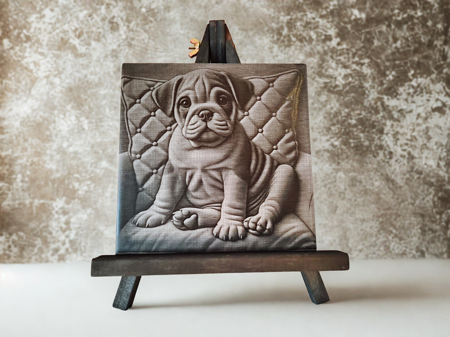 3D plaatje op witte Keramische Tegel